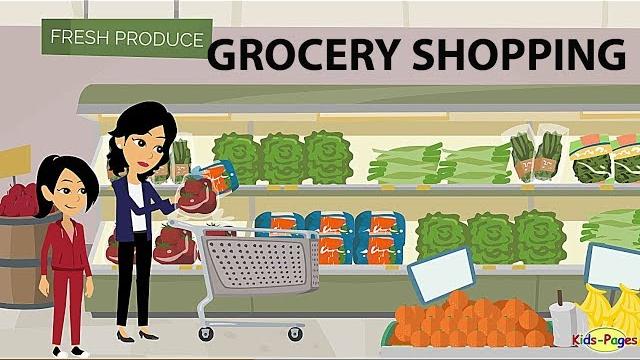 Shopping at the grocery store - english conversation Shopping at the grocery store - english conversation