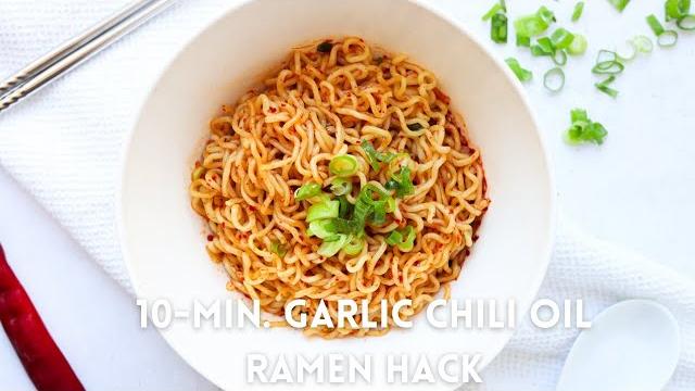 10-min. easy delicious garlic chili oil ramen 10-min. easy delicious garlic chili oil ramen