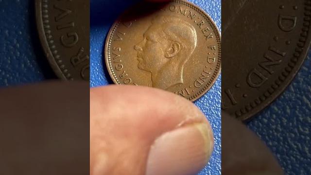 1944 george vi half penny #coin #money 1944 george vi half penny #coin #money