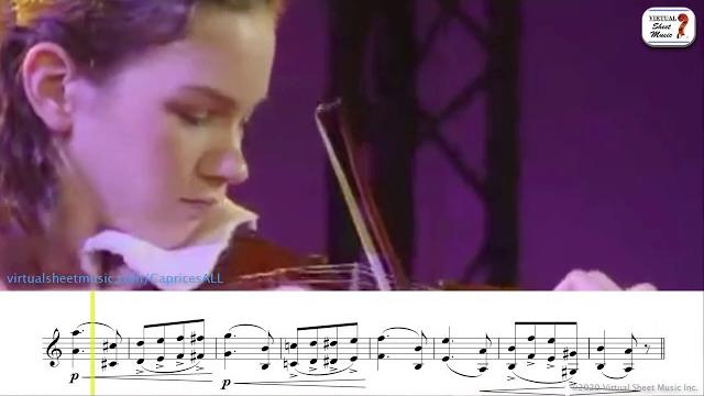 Hilary hahn - paganini - caprice 24 - sheet music play along Hilary hahn - paganini - caprice 24 - sheet music play along