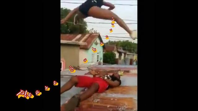 Roof top daggerin dance - jamaican dance Roof top daggerin dance - jamaican dance