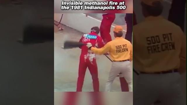 Invisible methanol fire Invisible methanol fire