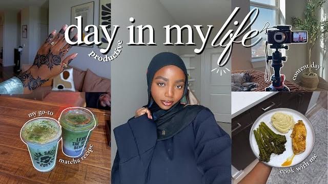 Productive day in my life: filming content, the perfect matcha latte recipe, cook with me + more! Productive day in my life: filming content, the perfect matcha latte recipe, cook with me + more!