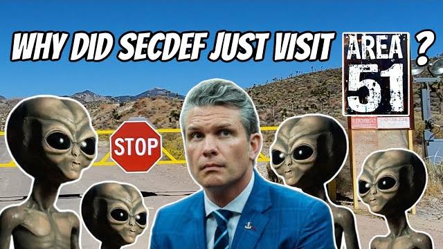 Hegseth makes secret visit to area 51 Hegseth makes secret visit to area 51