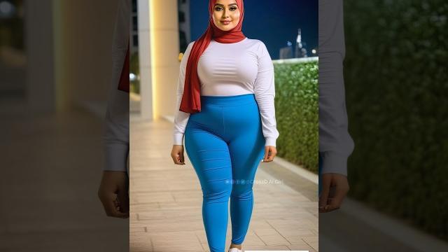 Dubai influencer in stylish legging, top with hijab | virtual social media influencer | ai model Dubai influencer in stylish legging, top with hijab | virtual social media influencer | ai model
