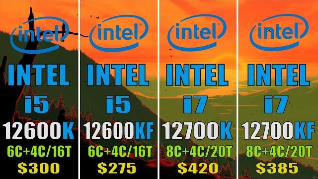 Intel i5 12600k vs intel i5 12600kf vs intel i7 12700k vs intel i7 12700kf | 7 pc games benchmark | Intel i5 12600k vs intel i5 12600kf vs intel i7 12700k vs intel i7 12700kf | 7 pc games benchmark |