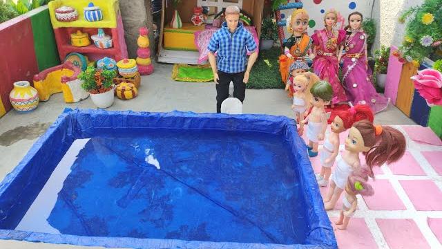 Barbie doll all day routine in indian village/radha ki kahani part -499/barbie doll bedtime story|| Barbie doll all day routine in indian village/radha ki kahani part -499/barbie doll bedtime story||