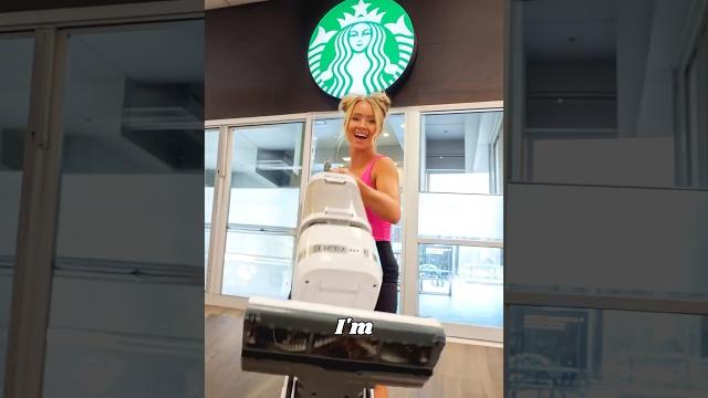 I cleaned starbucks bathroom for free! I cleaned starbucks bathroom for free!