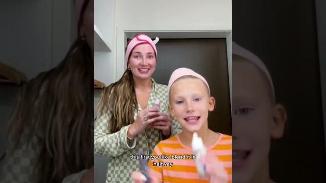 I switched night routines with my 9 yr old sister #shorts I switched night routines with my 9 yr old sister #shorts