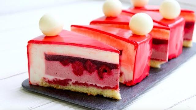 Торт муссовый малина лимон / mousse raspberry lemon cake Торт муссовый малина лимон / mousse raspberry lemon cake
