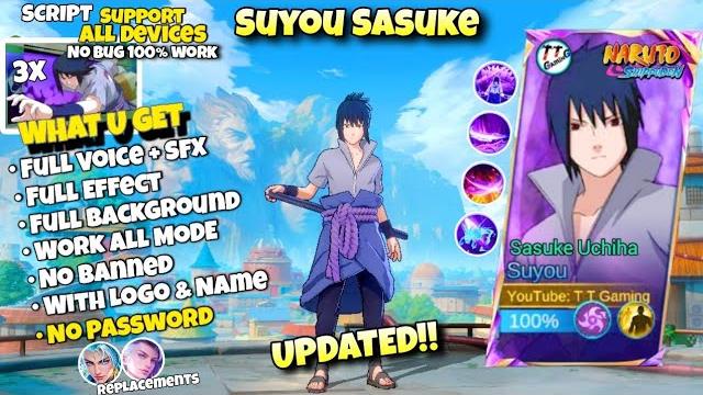 Update | script skin suyou sasuke - sasuke uchiha no password full effect voice | suyou sasuke new Update | script skin suyou sasuke - sasuke uchiha no password full effect voice | suyou sasuke new
