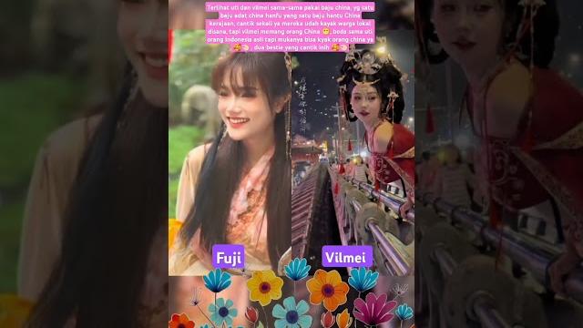 The charm of uti and vilmei, wearing chinese style clothes, very beautiful #fuji #vilmei The charm of uti and vilmei, wearing chinese style clothes, very beautiful #fuji #vilmei
