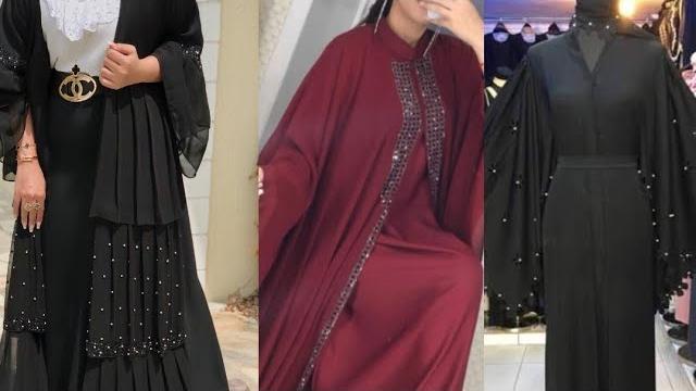 Abaya with embroidery work for women ,burka design,normal burka design@musaibafashionworld6059 Abaya with embroidery work for women ,burka design,normal burka design@musaibafashionworld6059
