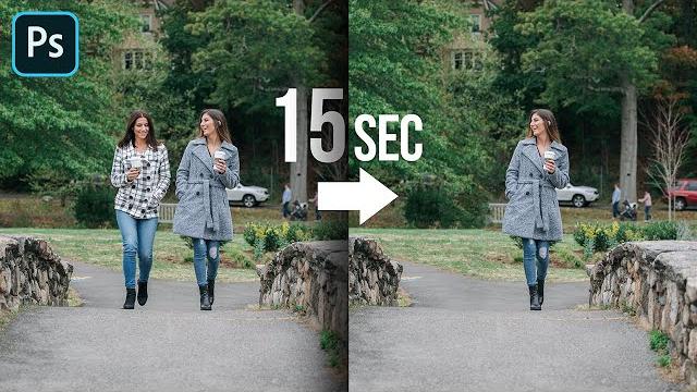 Remove people in 15 seconds with photoshop! Remove people in 15 seconds with photoshop!