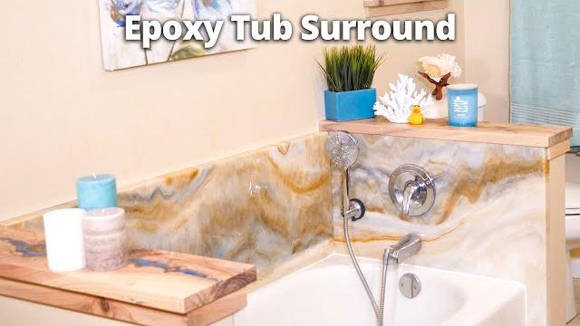 Diy tub surround installation | stone coat epoxy Diy tub surround installation | stone coat epoxy