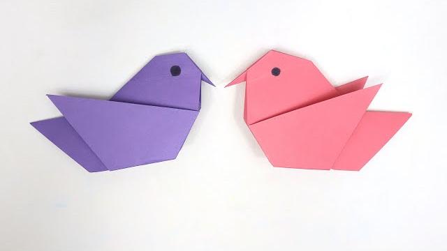 How to make an easy origami bird - diy paper bird tutorial How to make an easy origami bird - diy paper bird tutorial