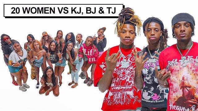 20 women vs 3 youtubers: bj & kj & tj watinks 20 women vs 3 youtubers: bj & kj & tj watinks