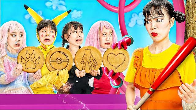 Baby doll & friends played squid game in real life! red light green light! - stories about baby doll Baby doll & friends played squid game in real life! red light green light! - stories about baby doll