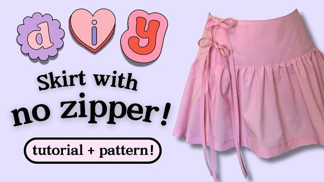 Bow mini skirt sewing tutorial ~ easy & zipper free! Bow mini skirt sewing tutorial ~ easy & zipper free!