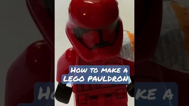 How to make lego pauldrons - short How to make lego pauldrons - short