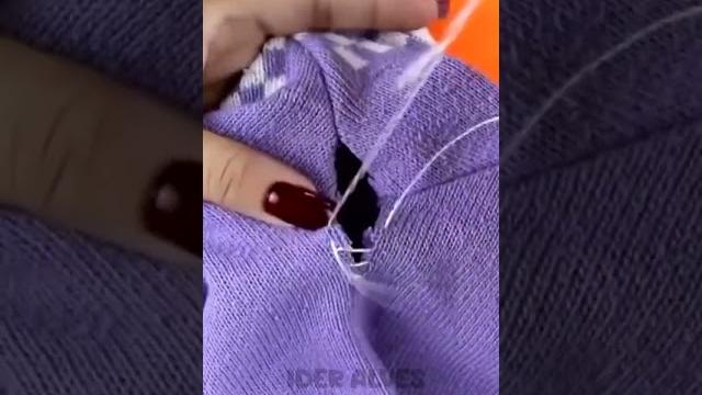 Como costurar rasgo à mão Como costurar rasgo à mão