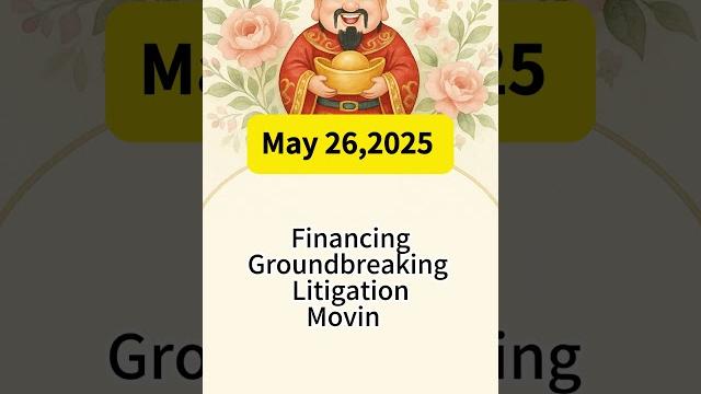 May 26, 2025: daily dos and don’ts according to chinese astrology #fengshui #goodluck #money May 26, 2025: daily dos and don’ts according to chinese astrology #fengshui #goodluck #money