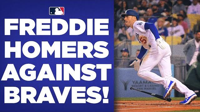 Omg! freddie freeman homers against the braves! his first dodgers hr comes off former team! Omg! freddie freeman homers against the braves! his first dodgers hr comes off former team!