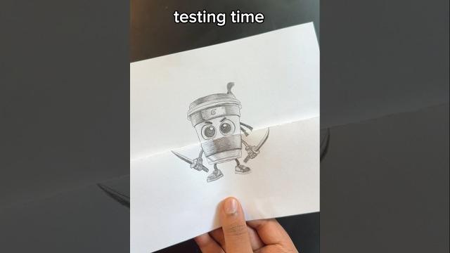 Draw cappuccino assassino in real life Draw cappuccino assassino in real life