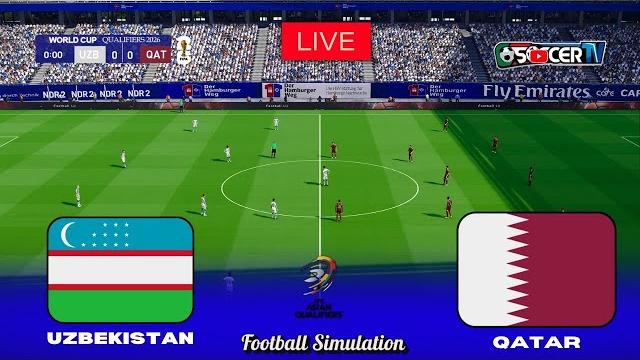 Uzbekistan vs qatar | fifa world cup asian qualifiers | 2025 |full match & all goals |pes simulation Uzbekistan vs qatar | fifa world cup asian qualifiers | 2025 |full match & all goals |pes simulation