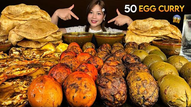 Unlimited spicy egg curry with puri& extra gravy mukbang || real mukbang || big bites || #mikasa Unlimited spicy egg curry with puri& extra gravy mukbang || real mukbang || big bites || #mikasa