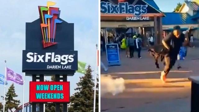 Chaos breaks out at six flags on memorial day Chaos breaks out at six flags on memorial day
