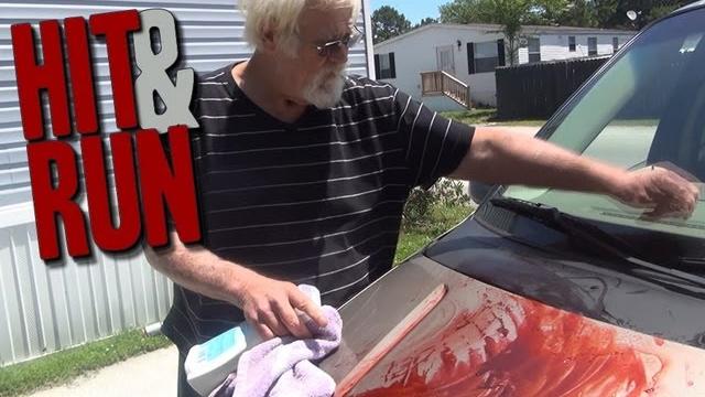 Angry grandpa - the hit & run prank! Angry grandpa - the hit & run prank!