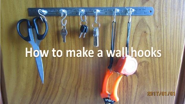 Diy: how to make a wall hooks Diy: how to make a wall hooks