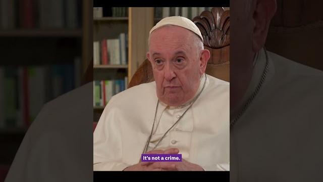 Pope: being gay "must" be made legal worldwide. Pope: being gay "must" be made legal worldwide.