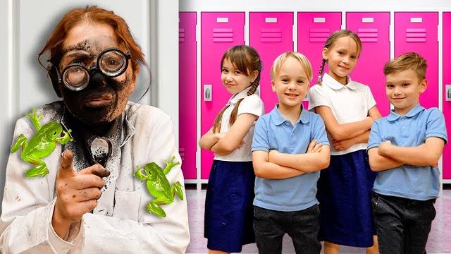Cardboard school adventure - new story for kids Cardboard school adventure - new story for kids