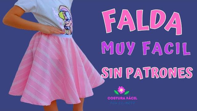 Como hacer * falda* para niña sin patrones Como hacer * falda* para niña sin patrones