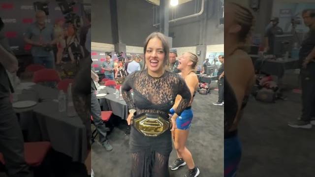 Nina drama tells ufc champion kayla harrison that she deserves part of her belt lol #shorts #ufc Nina drama tells ufc champion kayla harrison that she deserves part of her belt lol #shorts #ufc