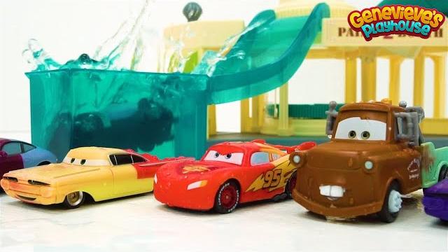 Color changing disney cars learning video for kids - race day fun! Color changing disney cars learning video for kids - race day fun!