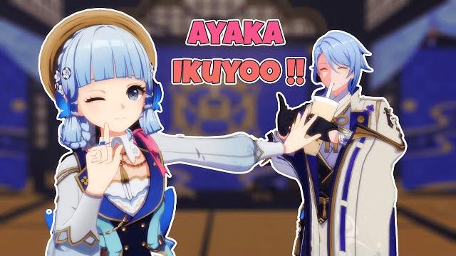 Ayaka ikuyoo!! - doodle 【mmd genshin impact】 Ayaka ikuyoo!! - doodle 【mmd genshin impact】