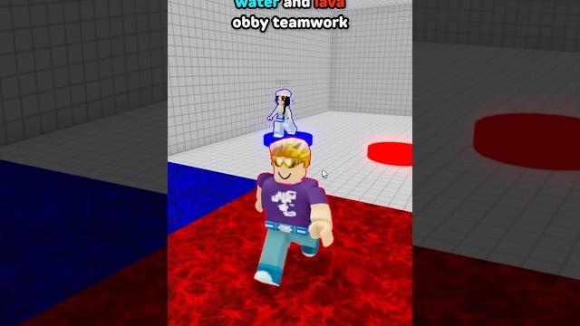 Water and lava teamwork in roblox Water and lava teamwork in roblox