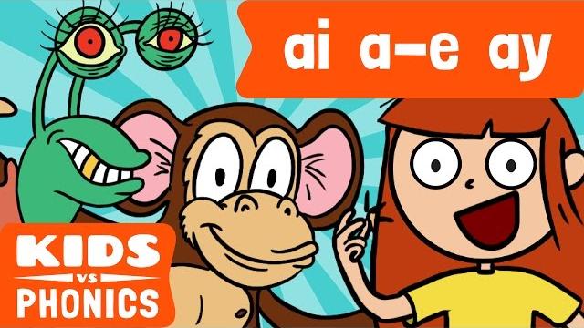Ai , a - e and ay | similar sounds | sounds alike | how to read | made by kids vs phonics Ai , a - e and ay | similar sounds | sounds alike | how to read | made by kids vs phonics