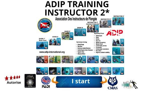 Adip instructor, 2 stars advanced open water, the level 2 instructor certificate can teach #scuba Adip instructor, 2 stars advanced open water, the level 2 instructor certificate can teach #scuba