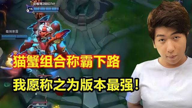 现版本最强黑科技,猫蟹组合称霸下路,属于厄加特的版本终于来了 现版本最强黑科技,猫蟹组合称霸下路,属于厄加特的版本终于来了