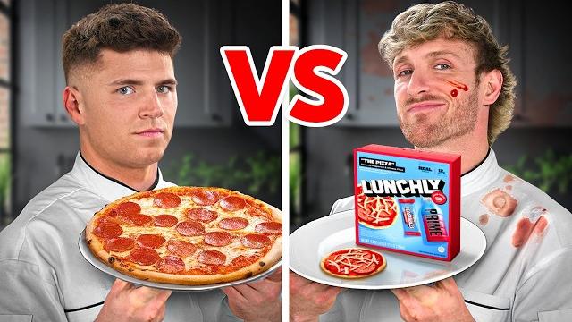 Cooking challenge vs logan paul Cooking challenge vs logan paul