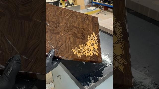 I need to make more cutting boards like this #woodworking #onefinity #endgraincuttingboard I need to make more cutting boards like this #woodworking #onefinity #endgraincuttingboard