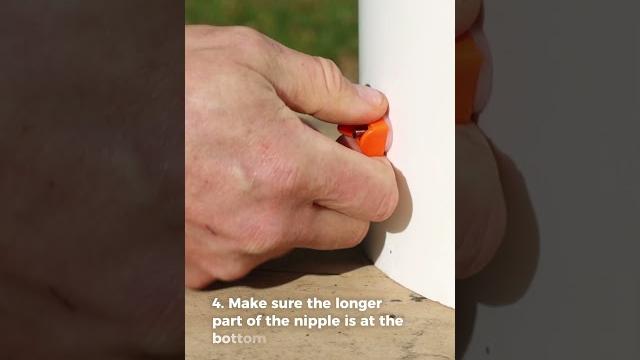 Diy chicken waterer nipples installation - lil'clucker horizontal chicken waterer nipples leak-free Diy chicken waterer nipples installation - lil'clucker horizontal chicken waterer nipples leak-free