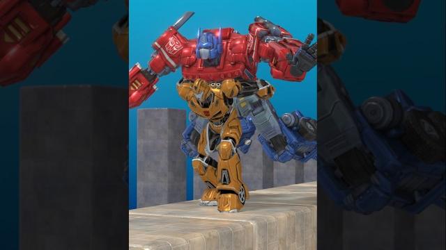 Bumblebee with optimus prime Bumblebee with optimus prime