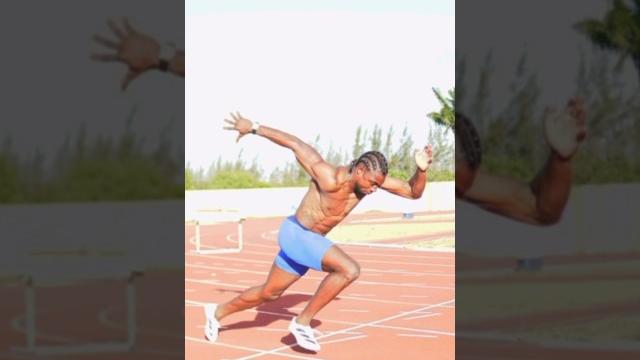100m olympic champion noah lyles' explosive 100m practice start 100m olympic champion noah lyles' explosive 100m practice start