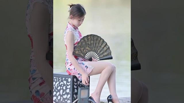 湖邊旗袍美女 模特:大米 湖邊旗袍美女 模特:大米