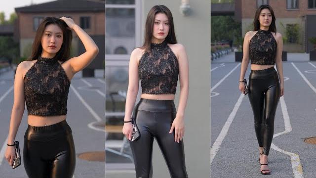 4k高清 魔镜街拍 china street shot beautiful girl!皮裤 晨曦 4k高清 魔镜街拍 china street shot beautiful girl!皮裤 晨曦